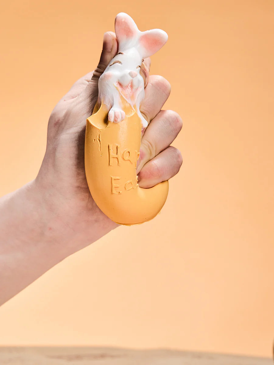 Bunny in Orange Easter Egg Taba Squishy