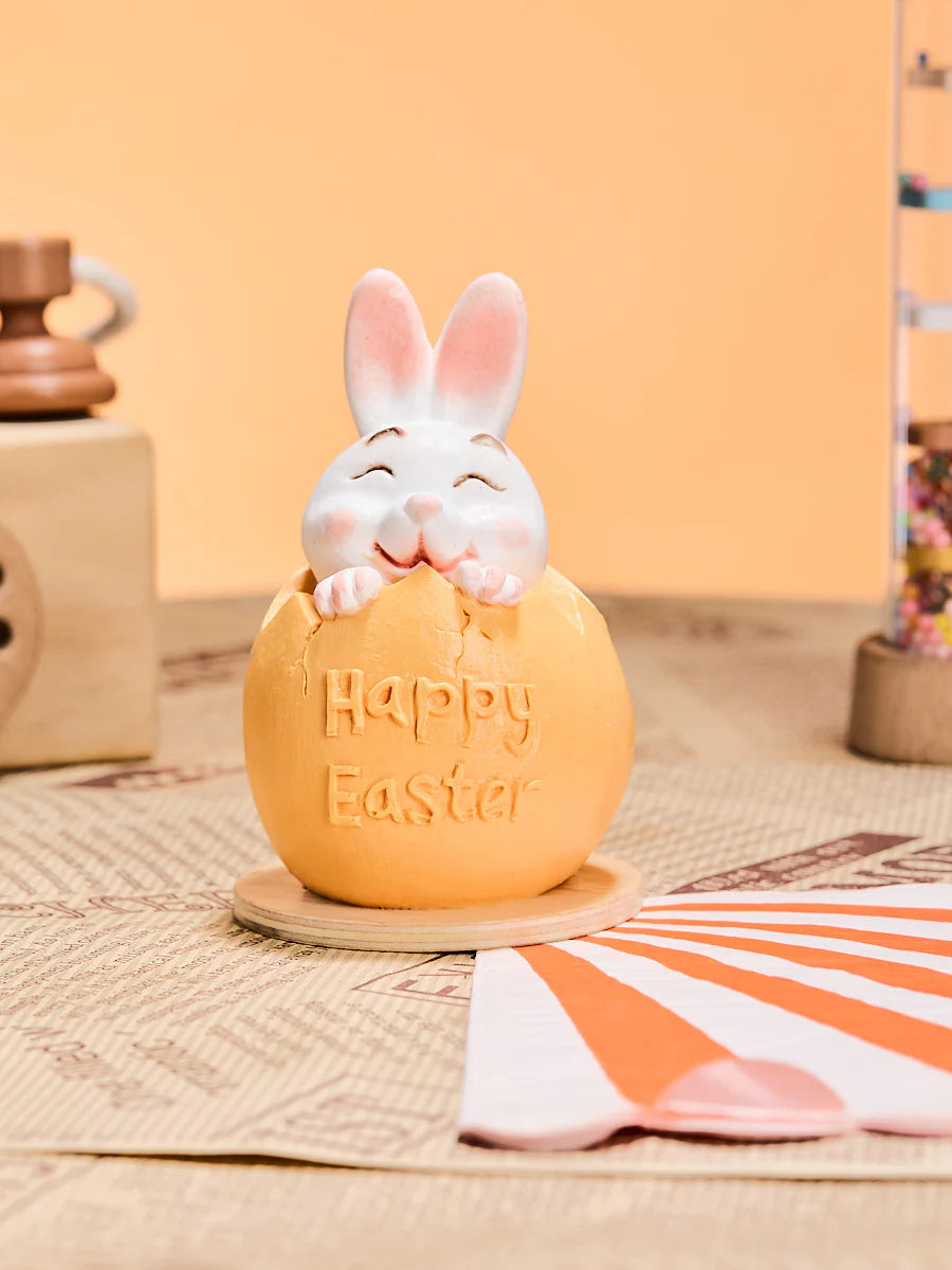 Bunny in Orange Easter Egg Taba Squishy