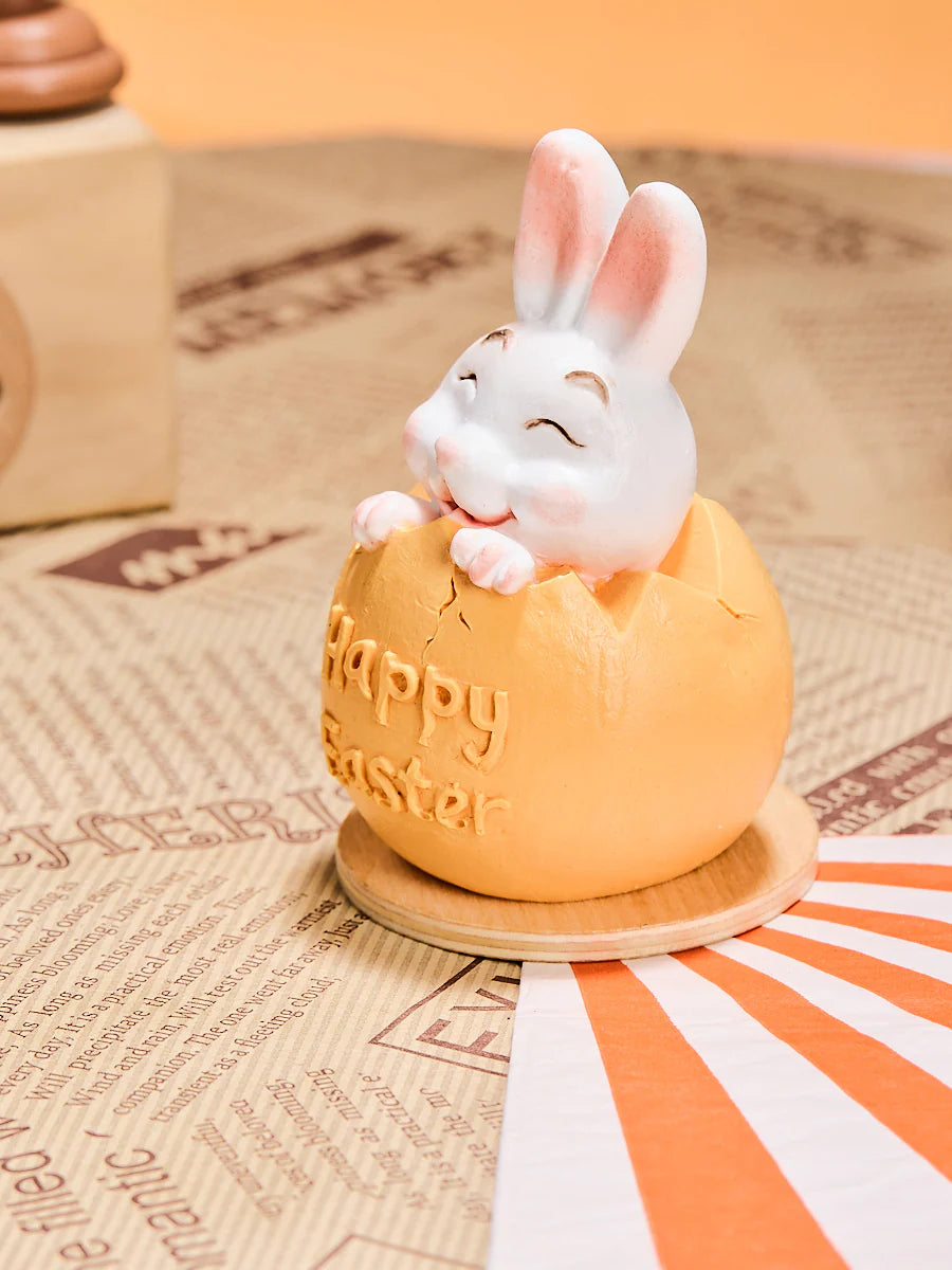 Bunny in Orange Easter Egg Taba Squishy
