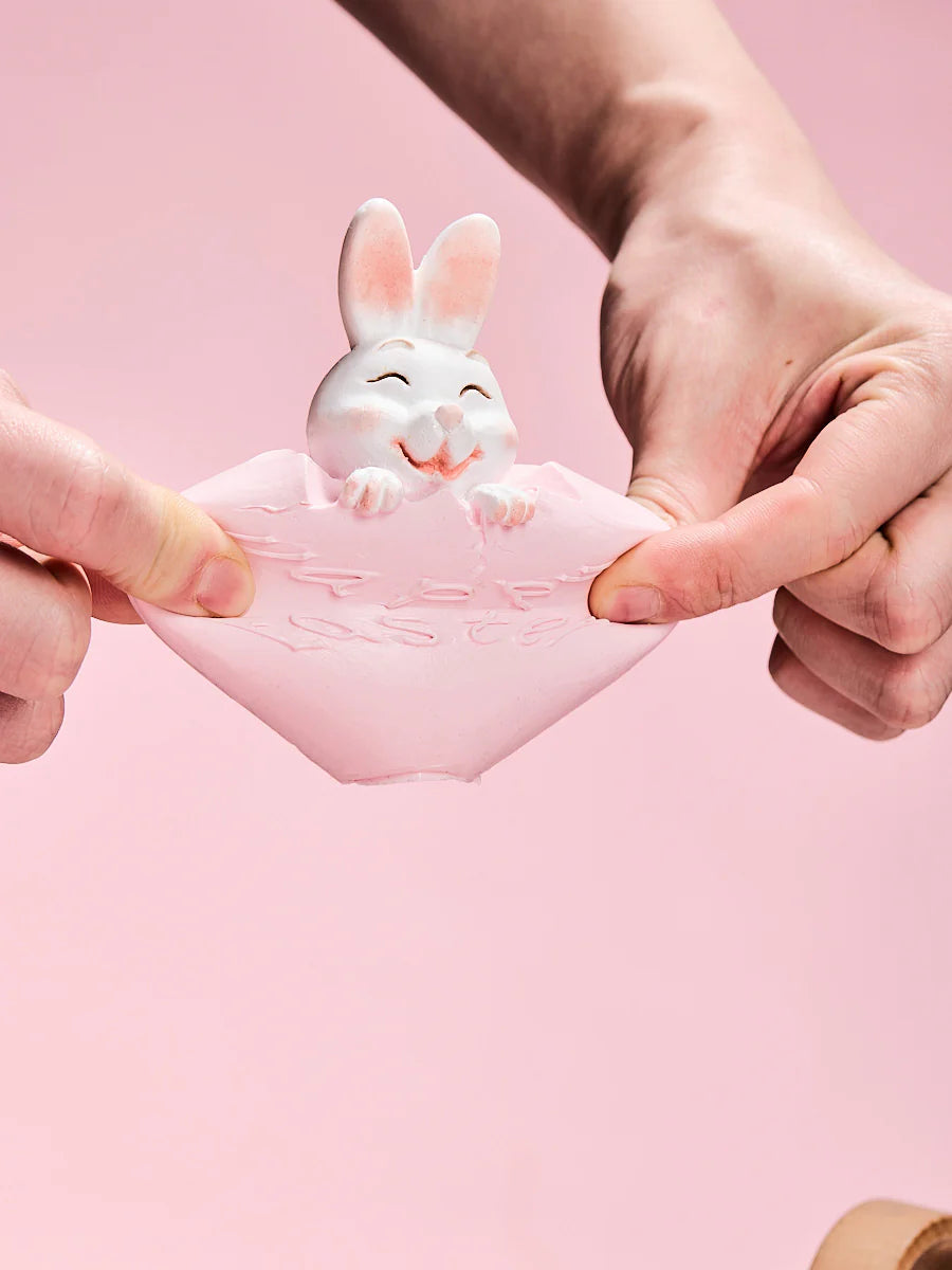 Bunny in Pink Easter Egg Taba Squishy