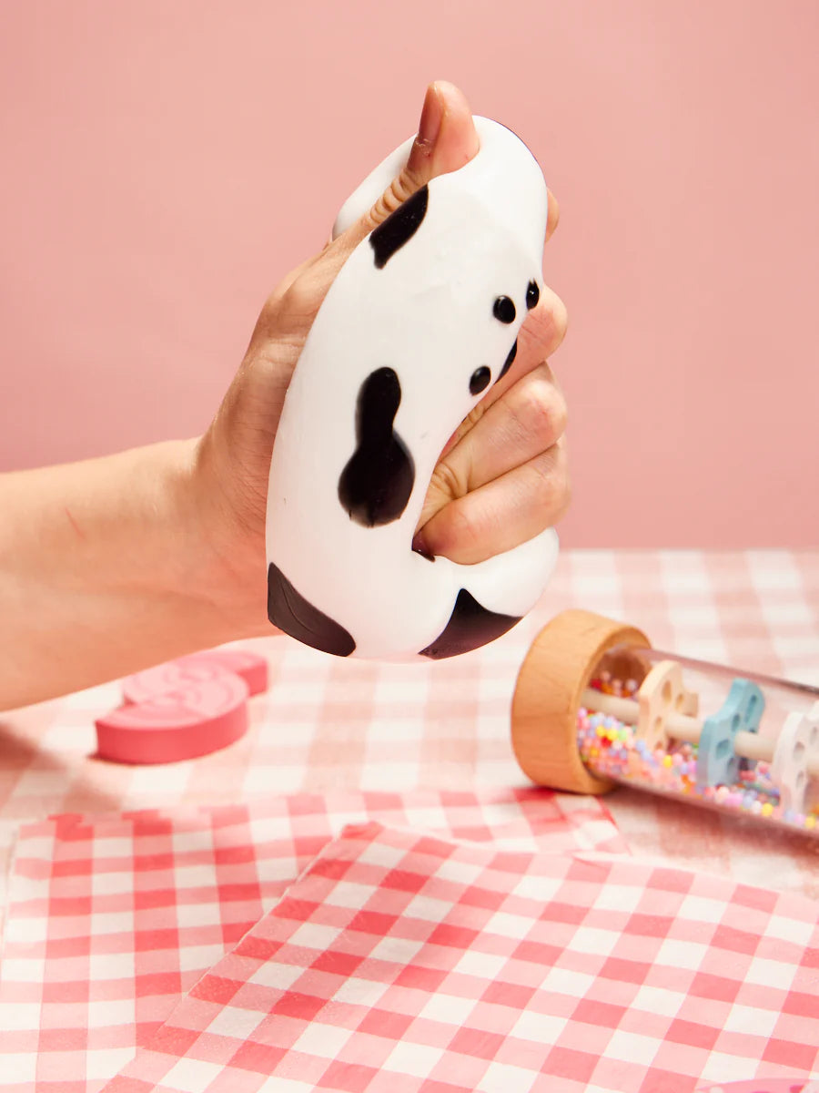 Cowprint Toast Taba Squishy