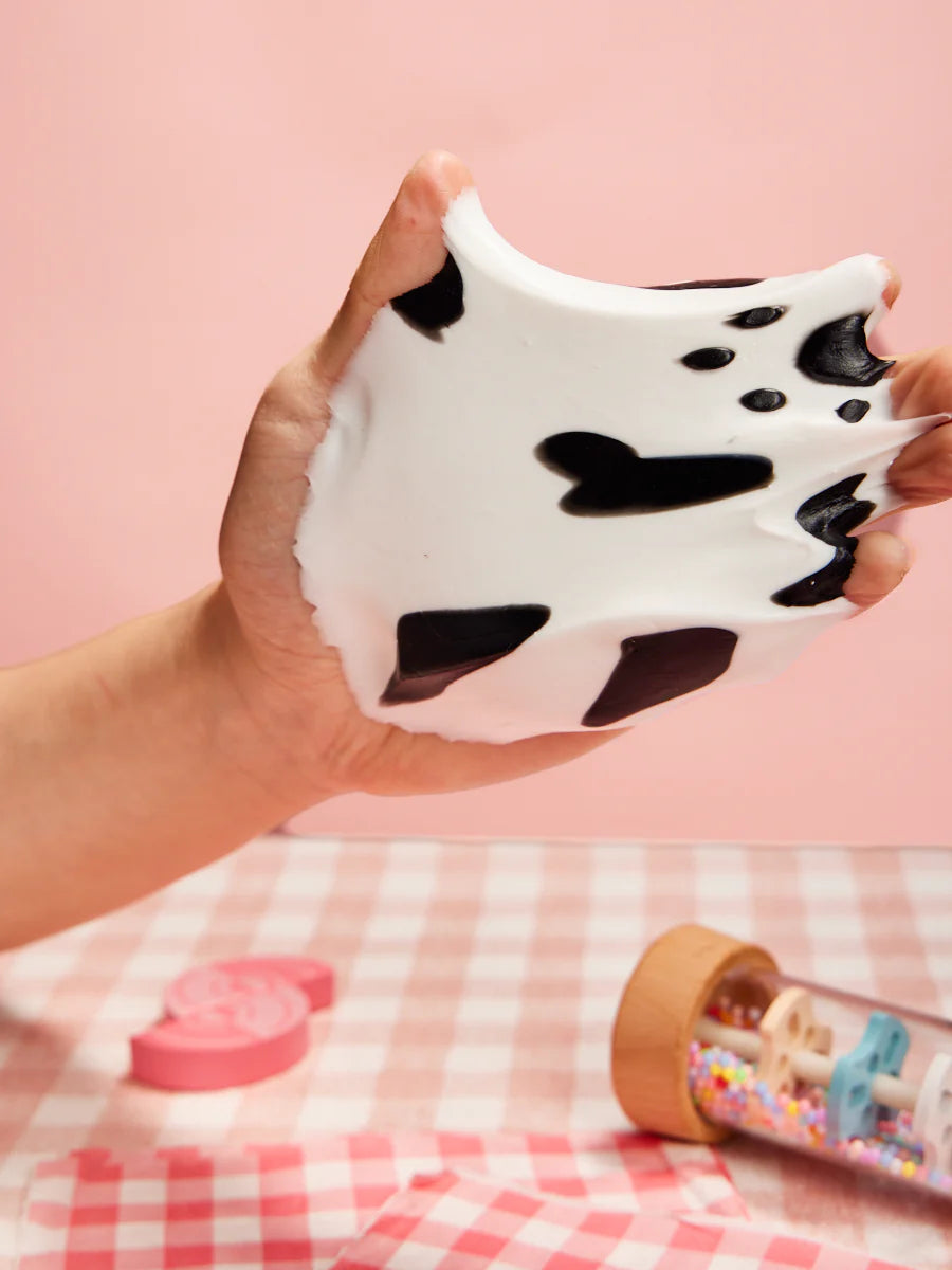 Cowprint Toast Taba Squishy