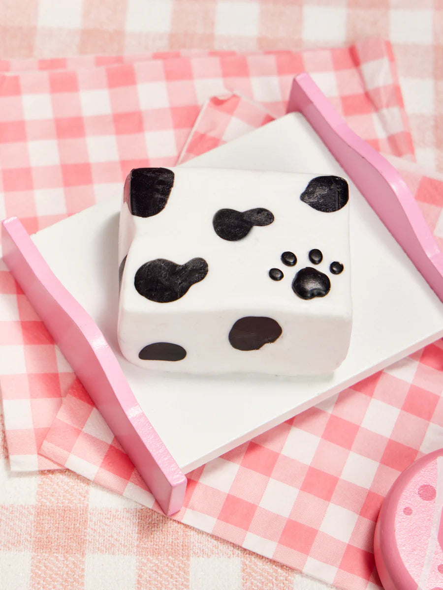 Cowprint Toast Taba Squishy