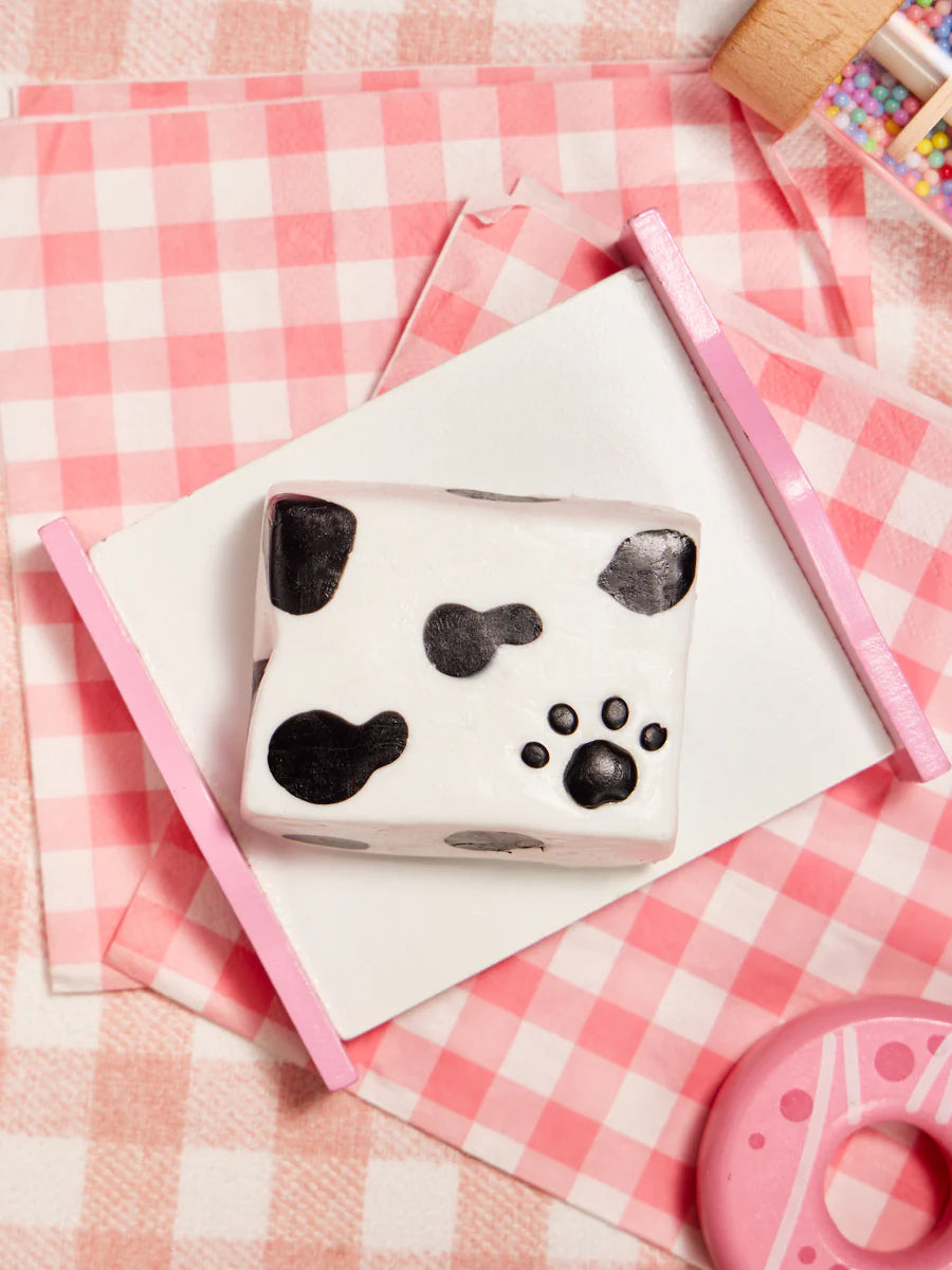 Cowprint Toast Taba Squishy