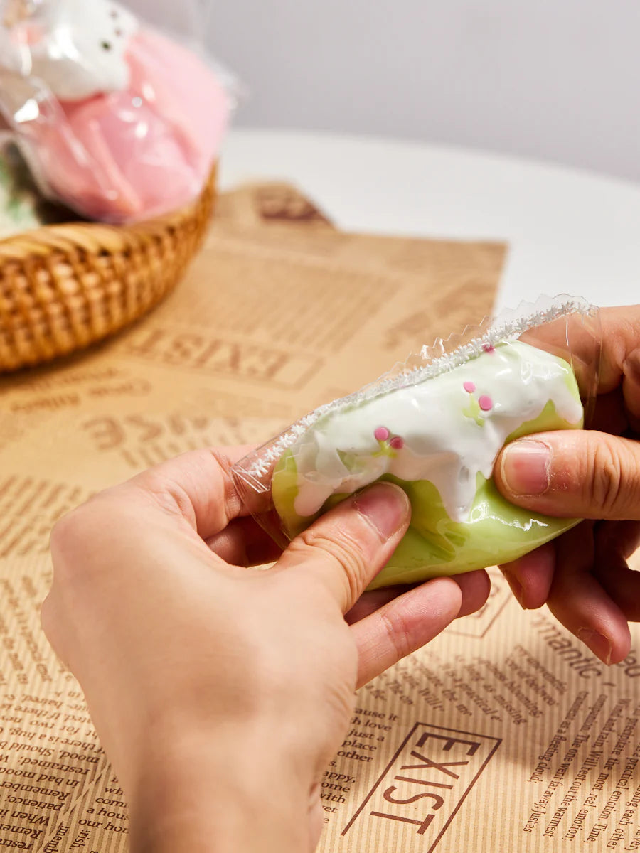 Creamy Matcha Cake Rolls Taba Squishy
