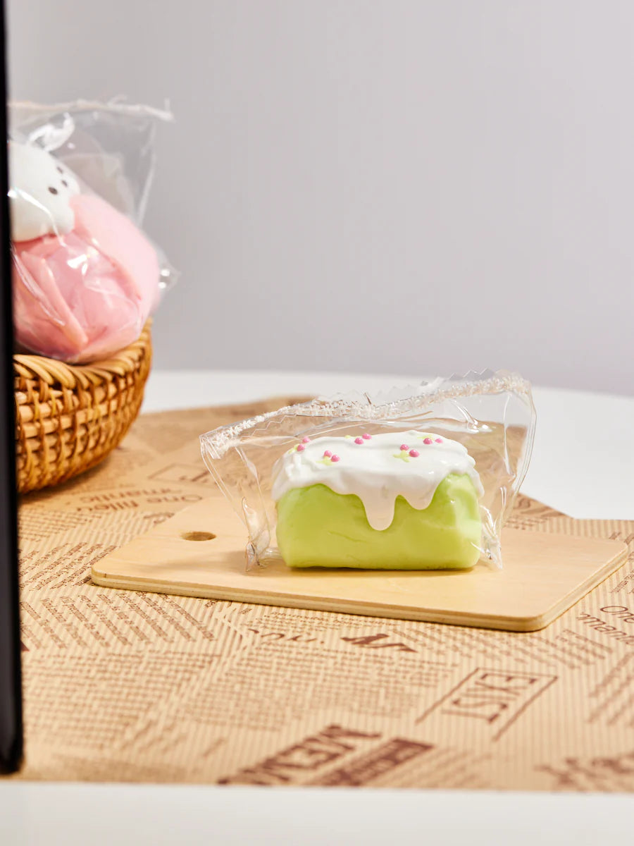 Creamy Matcha Cake Rolls Taba Squishy