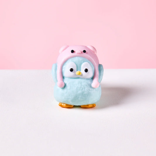 Cute Penguin with Pig Hat Taba Squishy