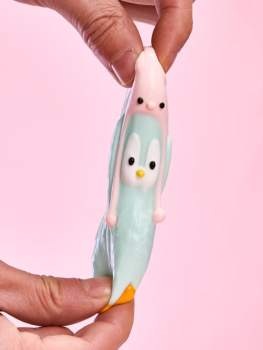 Cute Penguin with Pig Hat Taba Squishy