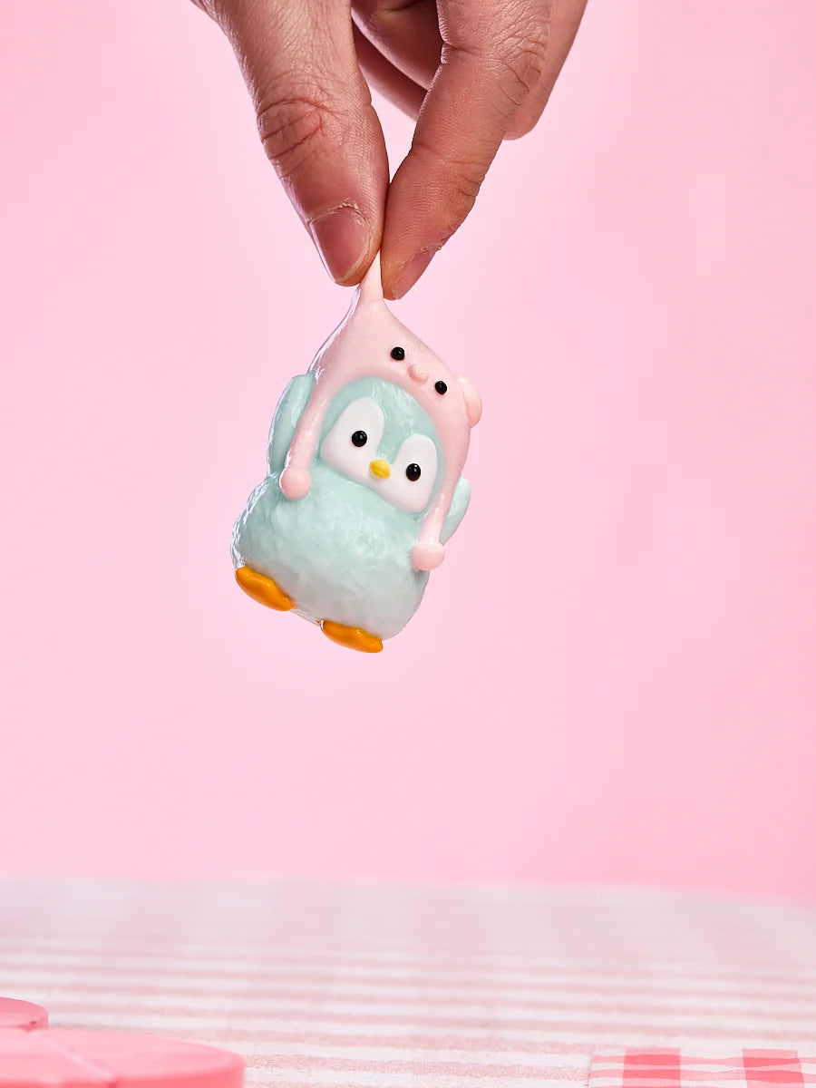 Cute Penguin with Pig Hat Taba Squishy