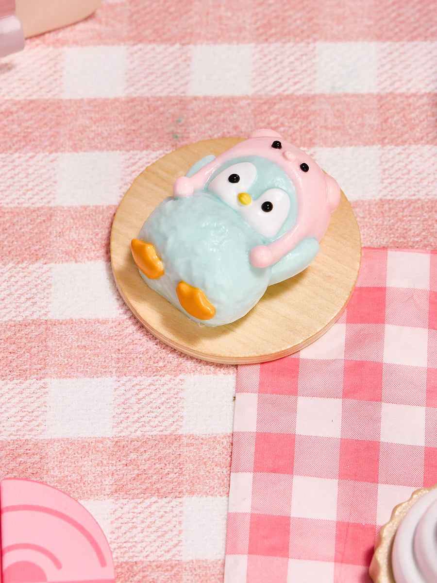 Cute Penguin with Pig Hat Taba Squishy