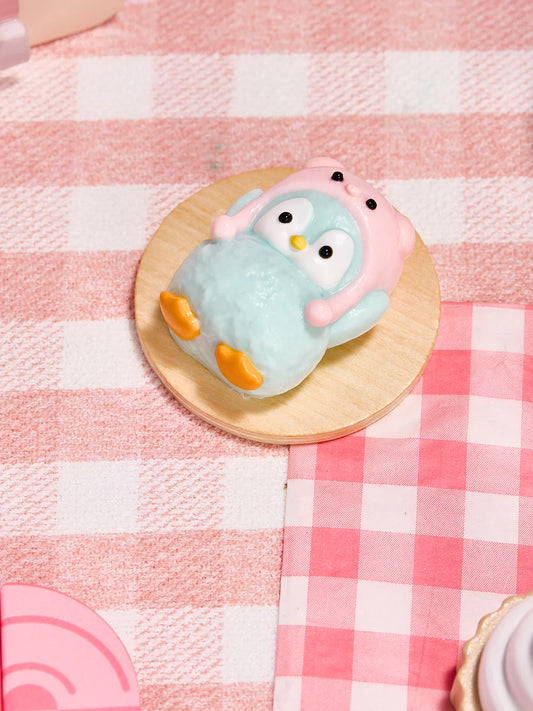 Cute Penguin with Pig Hat Taba Squishy