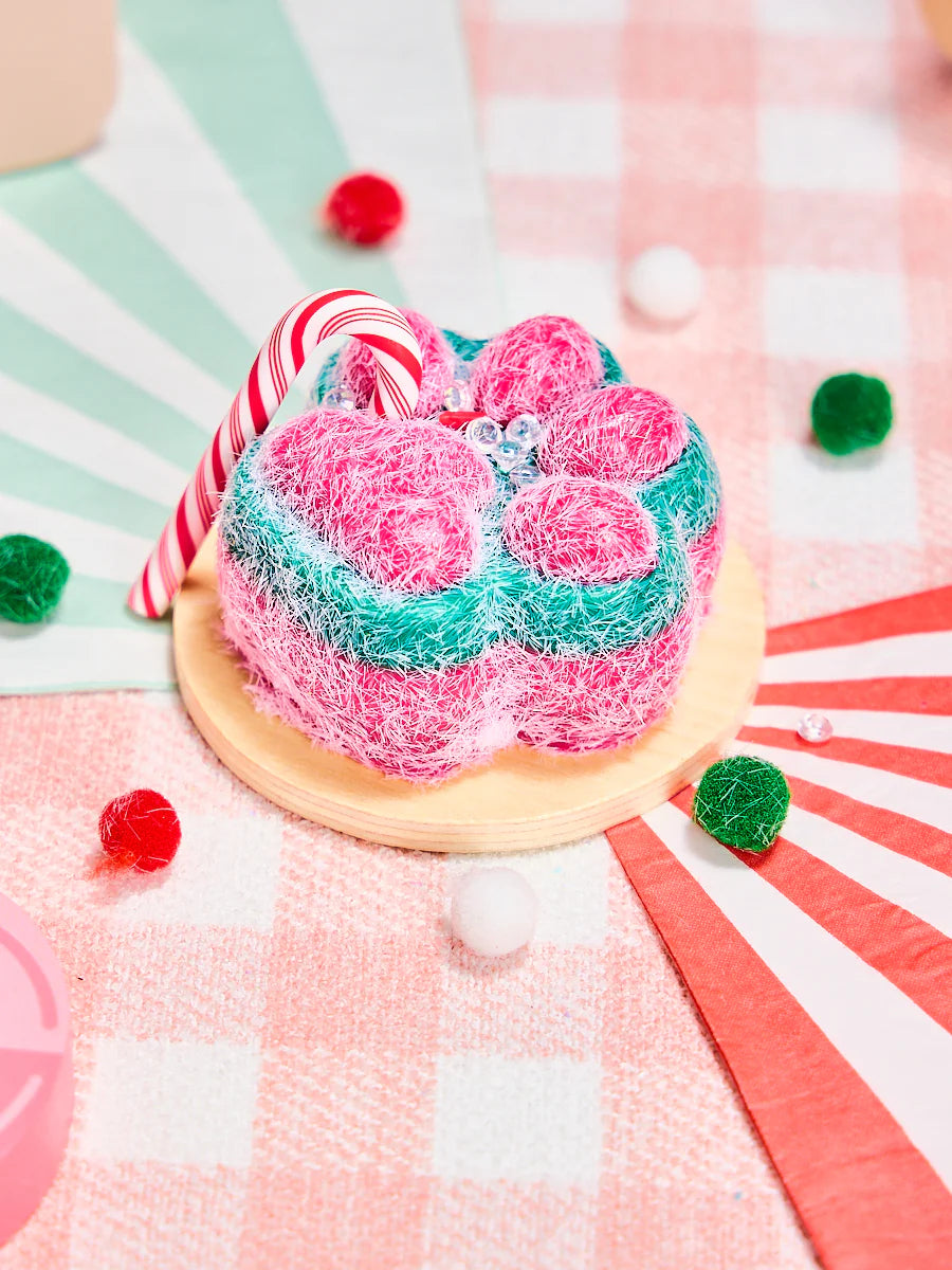 Flocked Christmas Kitten Paw Taba Squishy