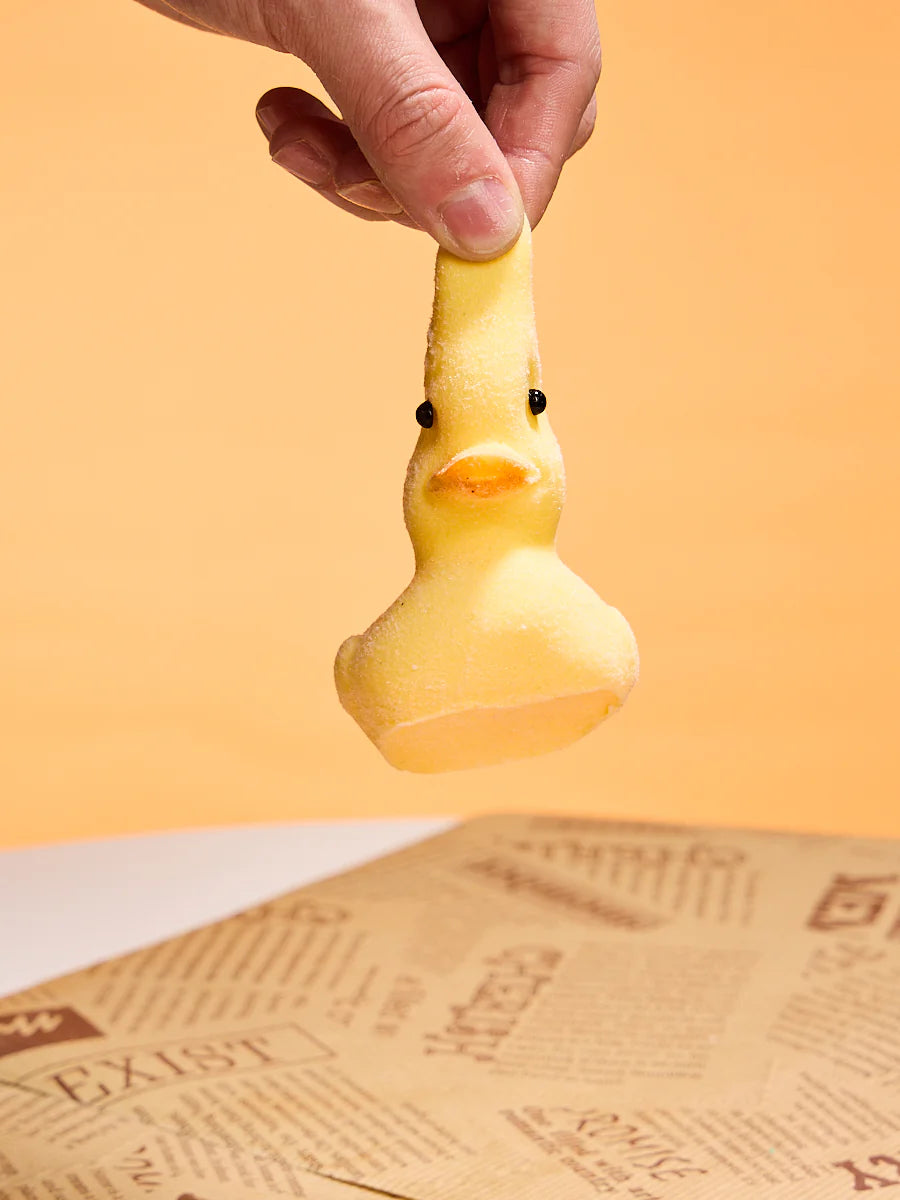 Flocked Cute Duck Taba Squishy