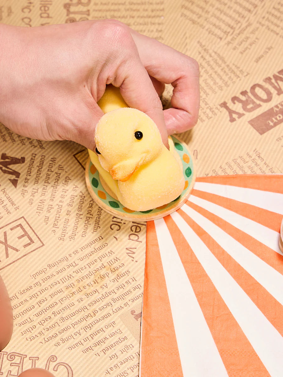 Flocked Cute Duck Taba Squishy