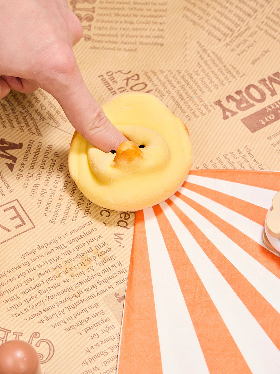 Flocked Cute Duck Taba Squishy