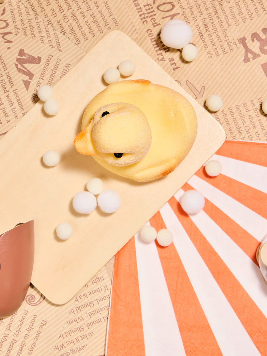 Flocked Cute Duck Taba Squishy