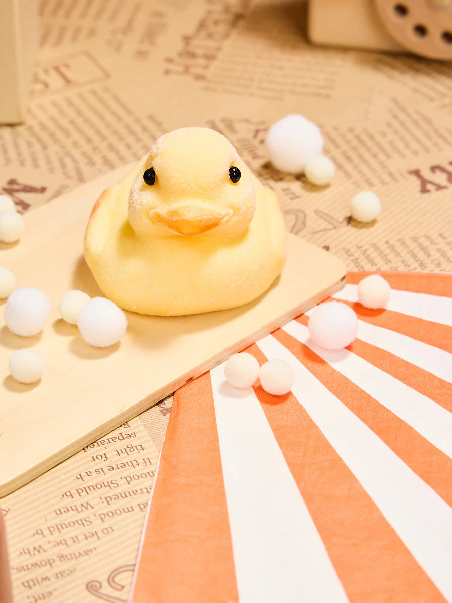 Flocked Cute Duck Taba Squishy