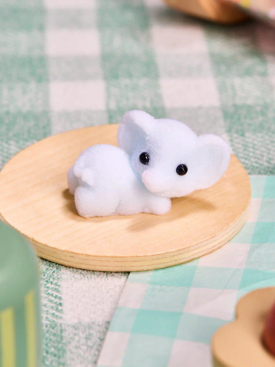 Flocked Cute Elephant Taba Squishy