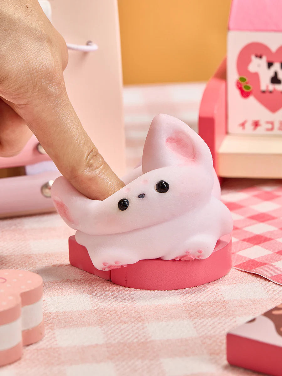 Flocked Cute Fox Taba Squishy