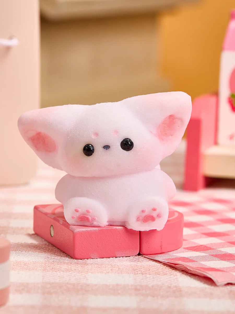 Flocked Cute Fox Taba Squishy