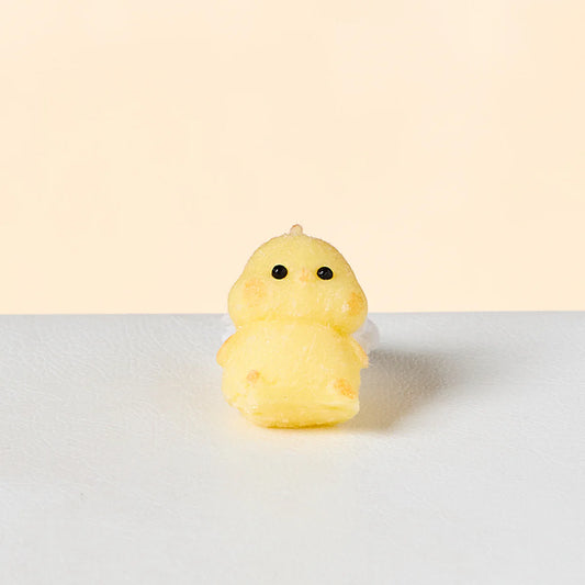 Flocked Mini Chick Taba Squishy
