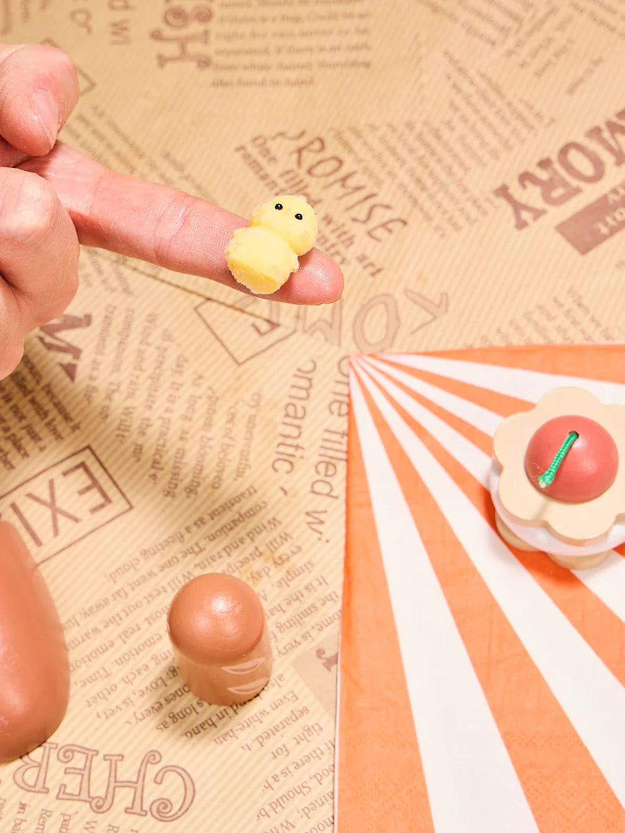 Flocked Mini Chick Taba Squishy