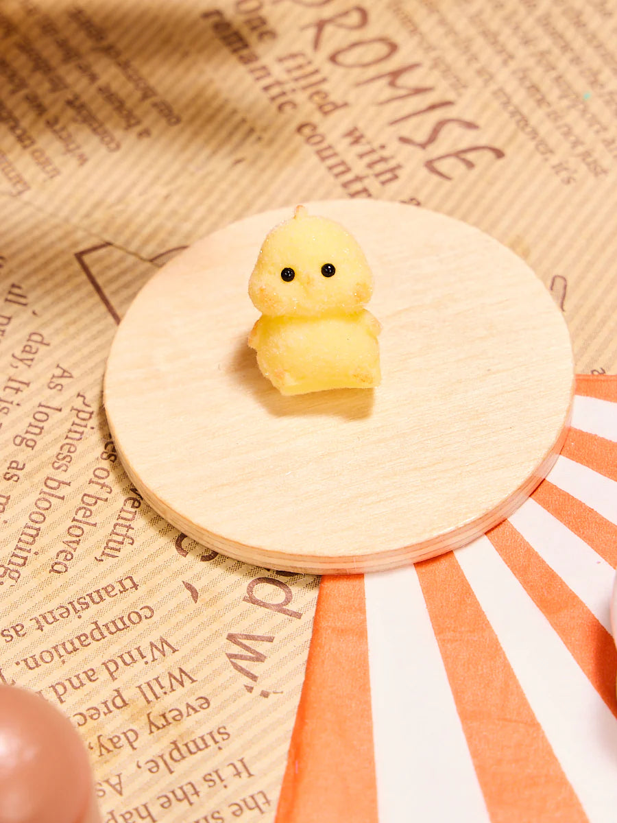 Flocked Mini Chick Taba Squishy