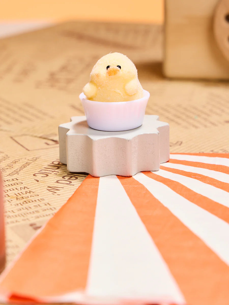 Flocked Mini Cute Duck Taba Squishy
