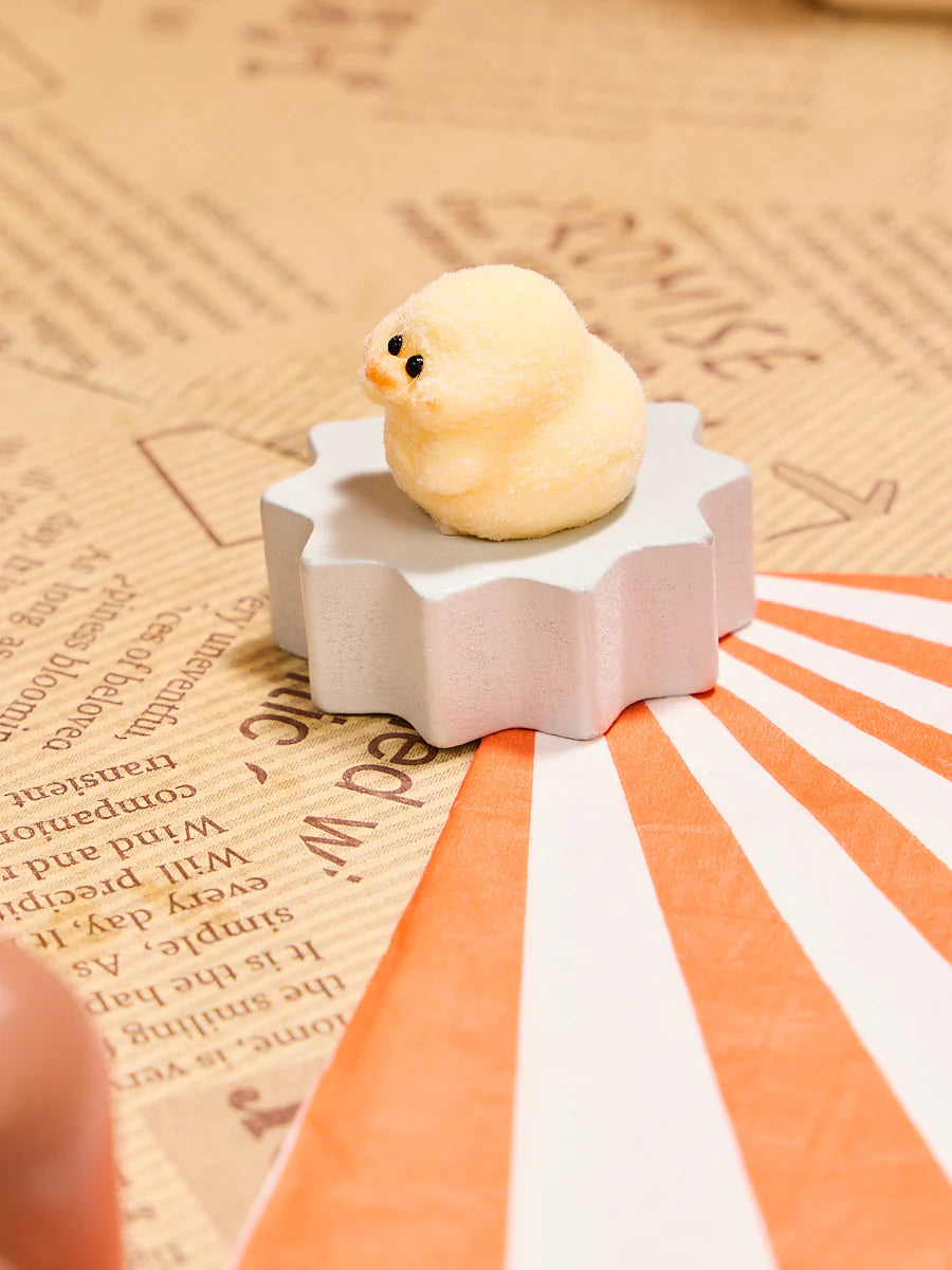 Flocked Mini Cute Duck Taba Squishy