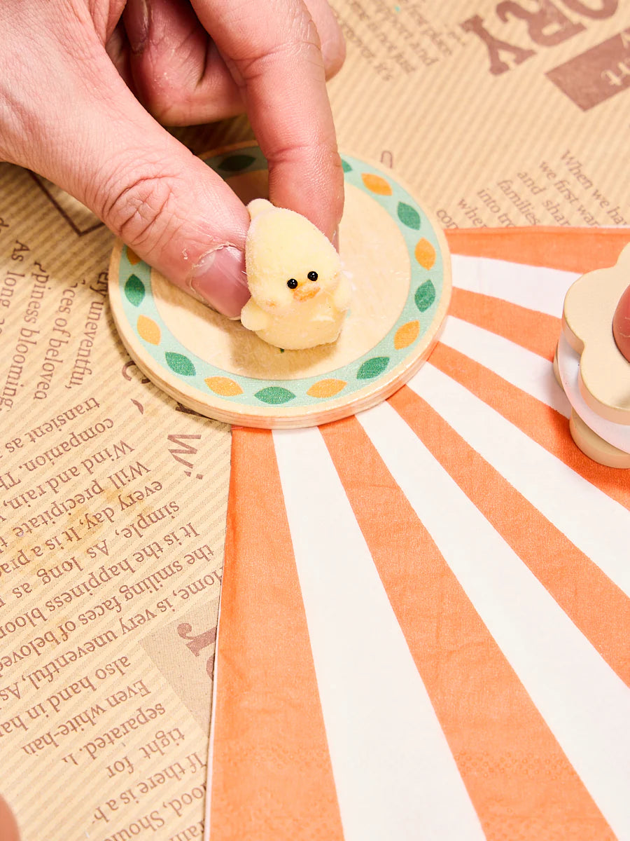 Flocked Mini Cute Duck Taba Squishy