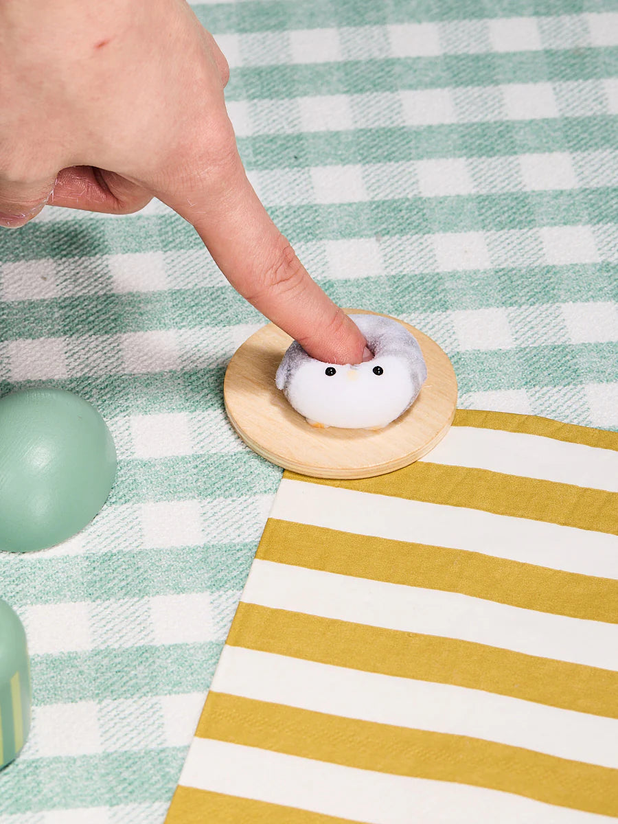 Flocked Mini Penguin Taba Squishy