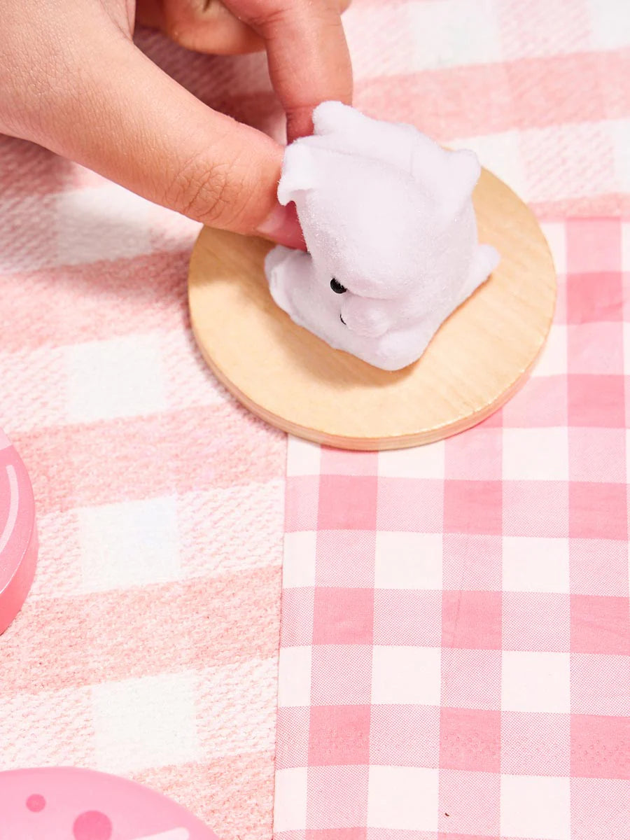 Flocked Mini Pink Pig Taba Squishy