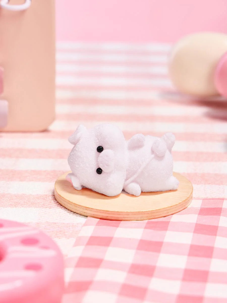Flocked Mini Pink Pig Taba Squishy
