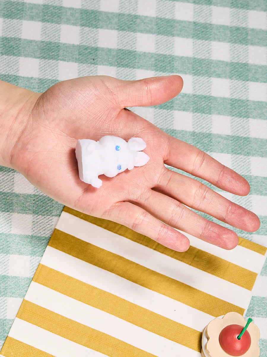 Flocked Mini Rabbit Taba Squishy
