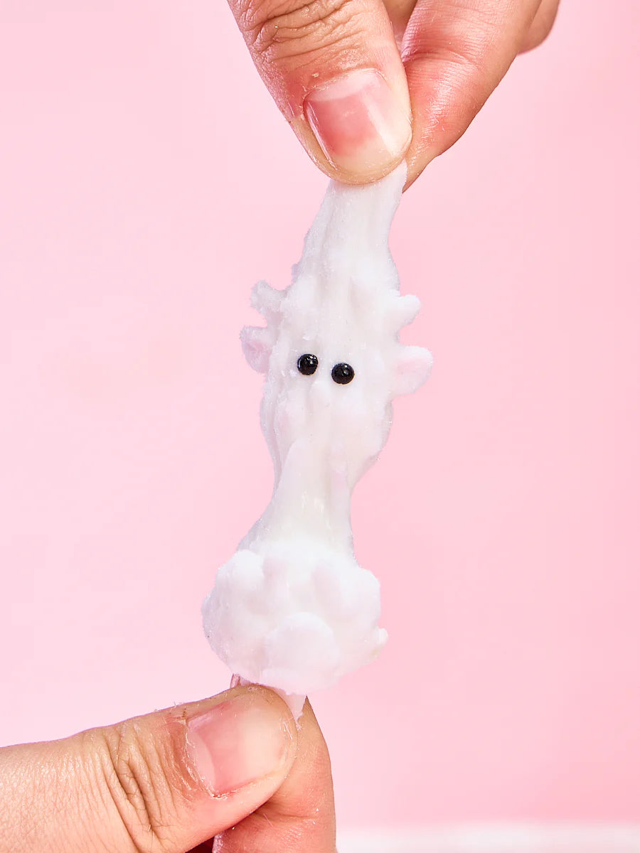 Flocked Mini White Lamb Taba Squishy