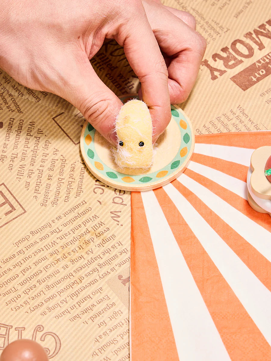 Flocked Mini Yellow Chick Taba Squishy