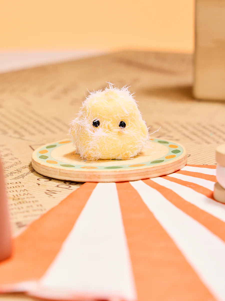 Flocked Mini Yellow Chick Taba Squishy