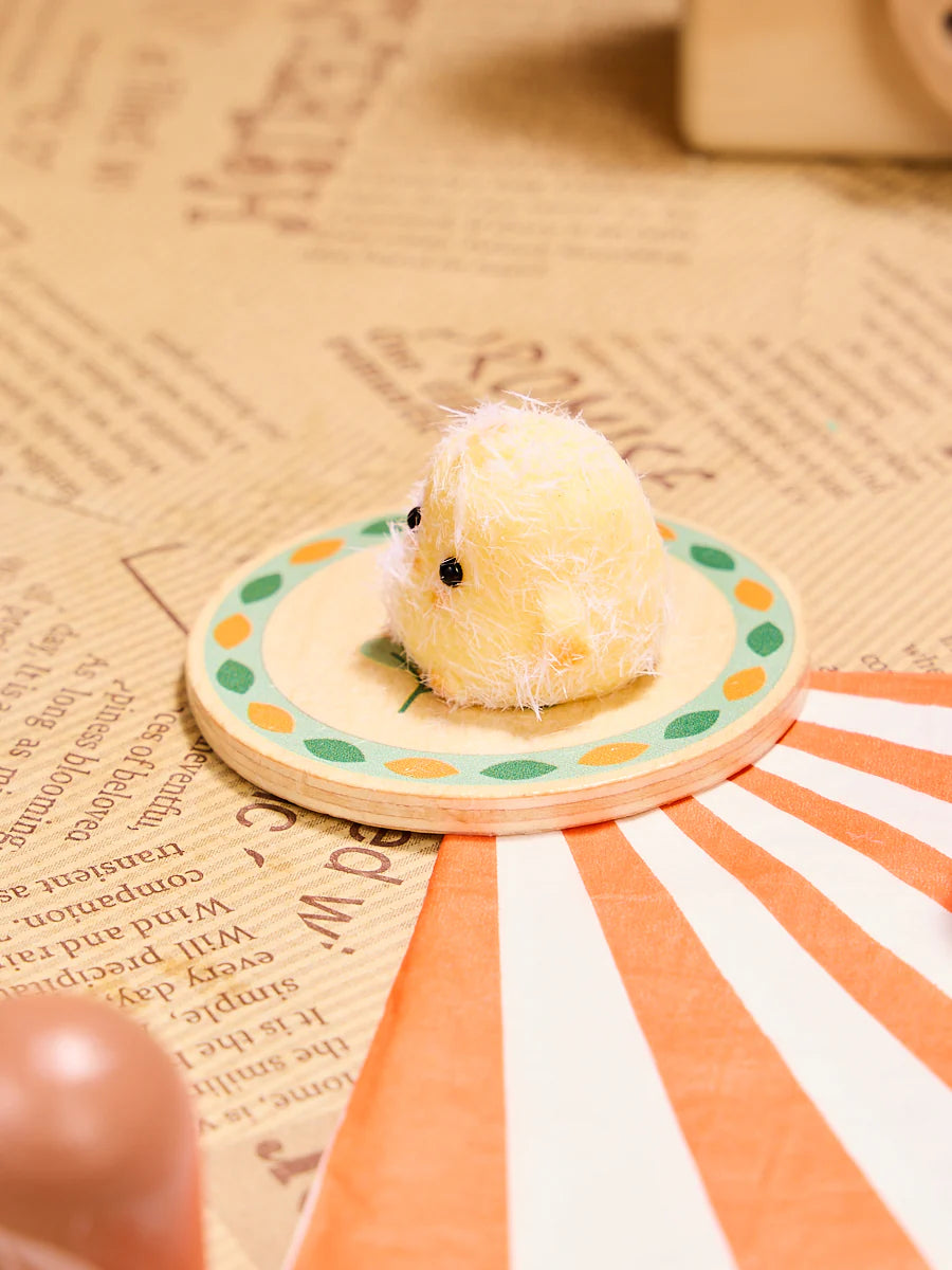 Flocked Mini Yellow Chick Taba Squishy