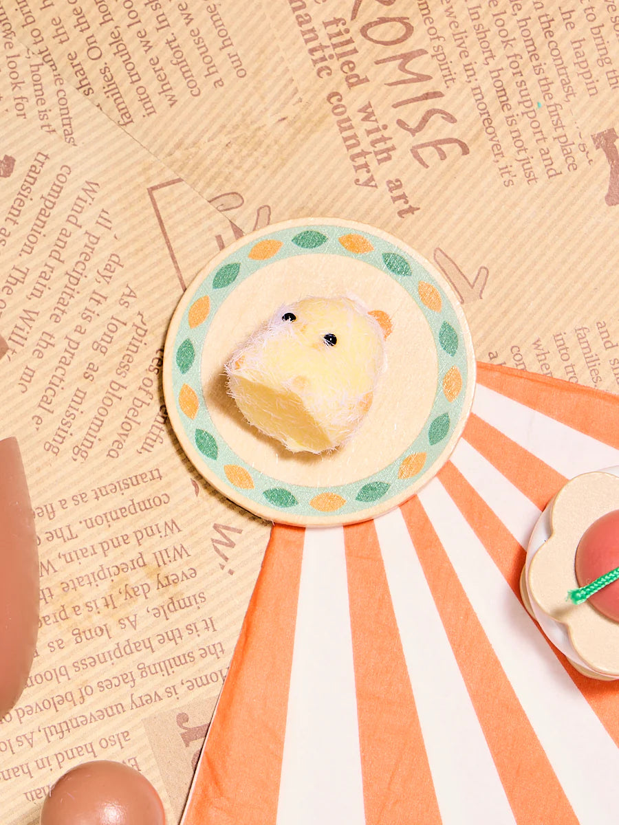 Flocked Mini Yellow Chick Taba Squishy