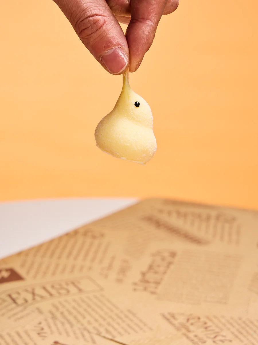 Flocked Mini Yellow Duck Taba Squishy