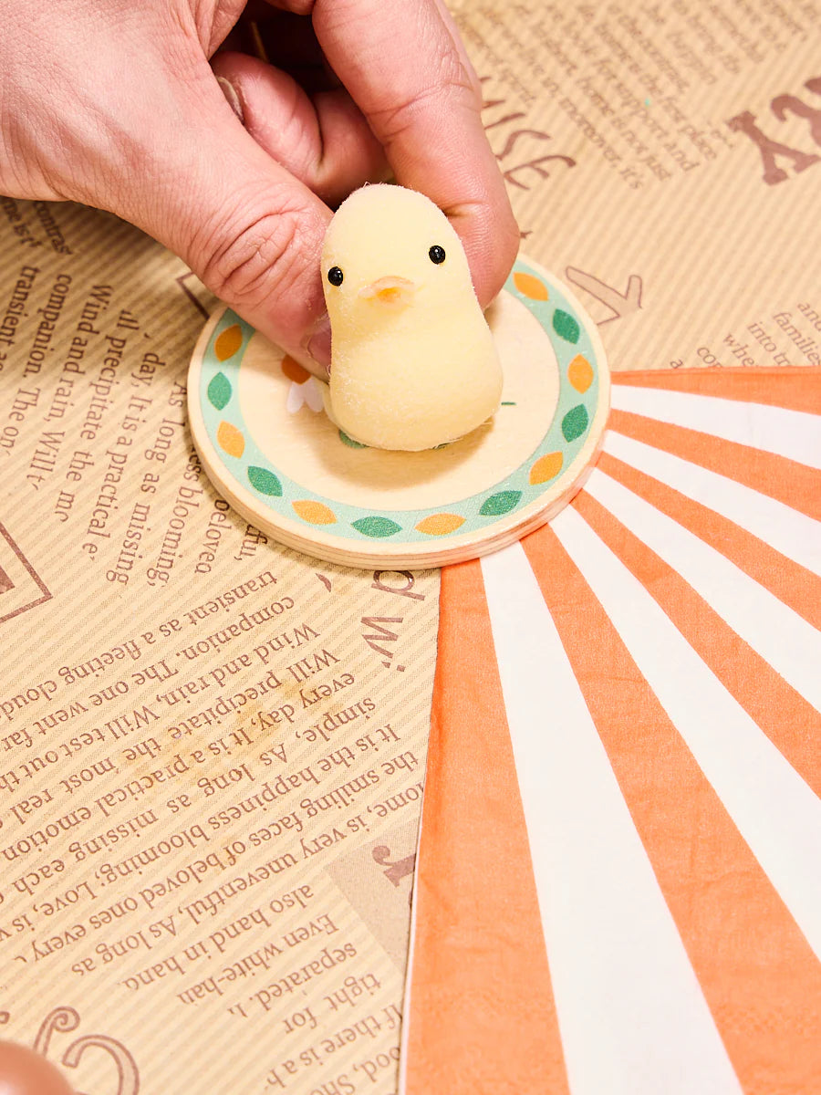 Flocked Mini Yellow Duck Taba Squishy