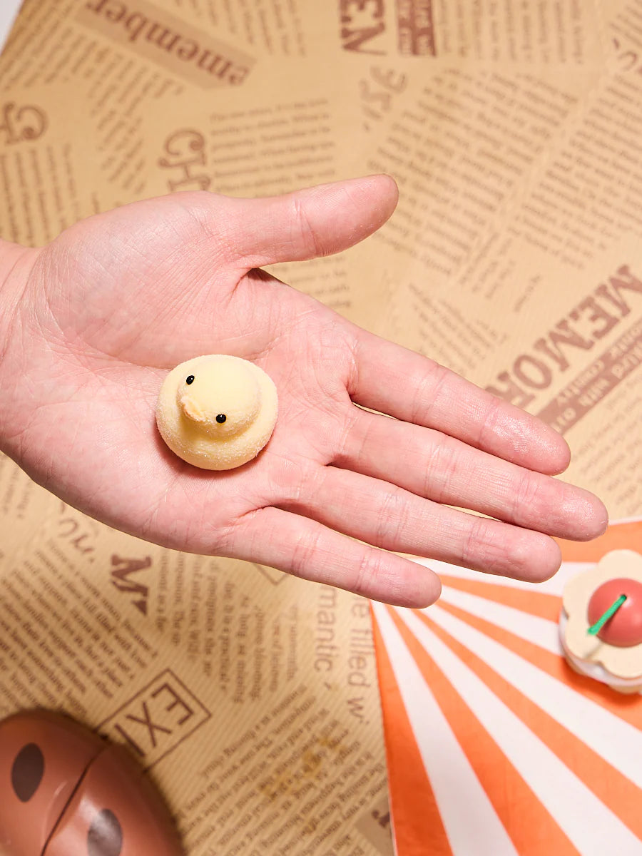 Flocked Mini Yellow Duck Taba Squishy