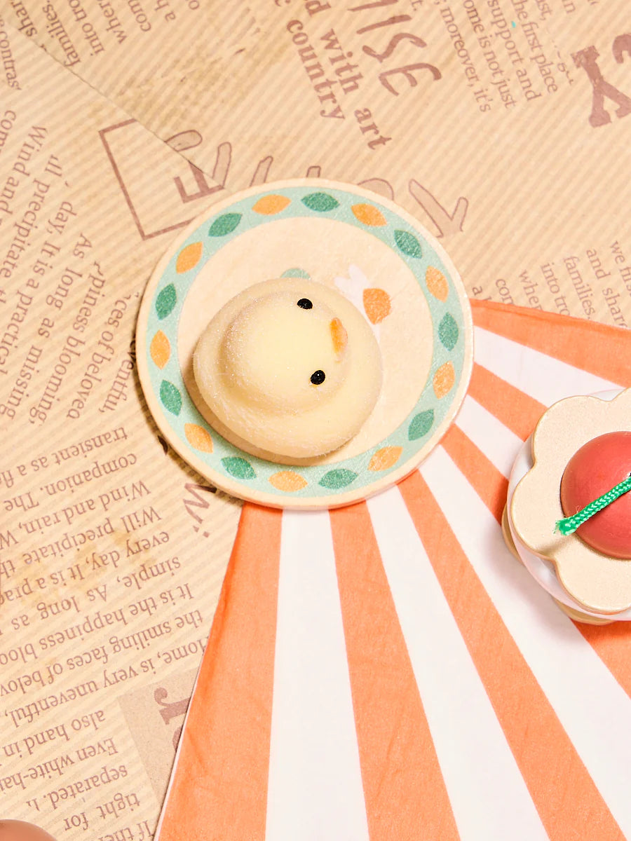 Flocked Mini Yellow Duck Taba Squishy