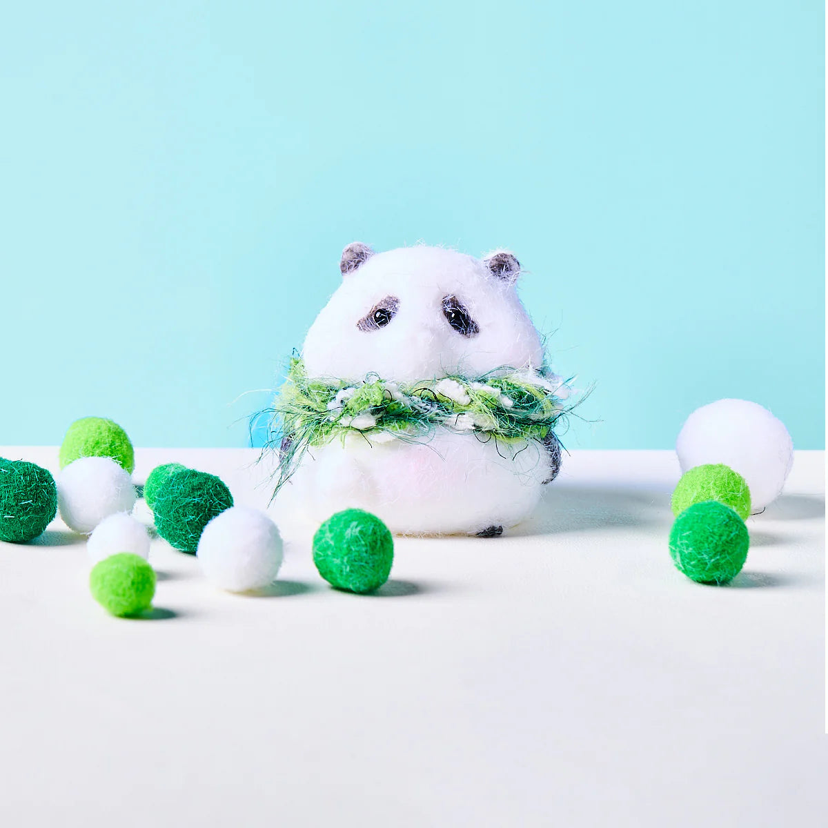 Flocked Panda Taba Squishy