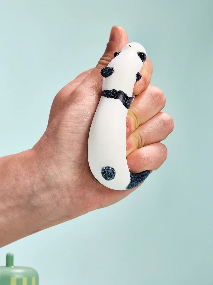 Flocked Panda Taba Squishy