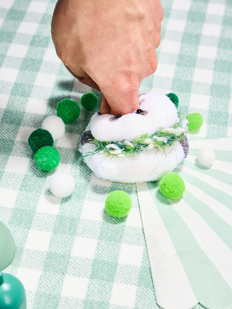 Flocked Panda Taba Squishy