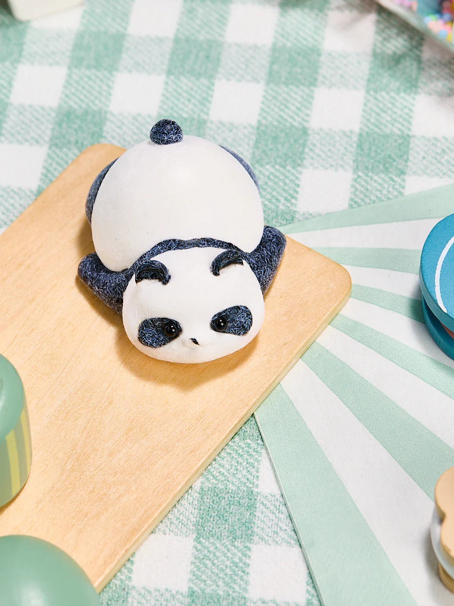 Flocked Panda Taba Squishy