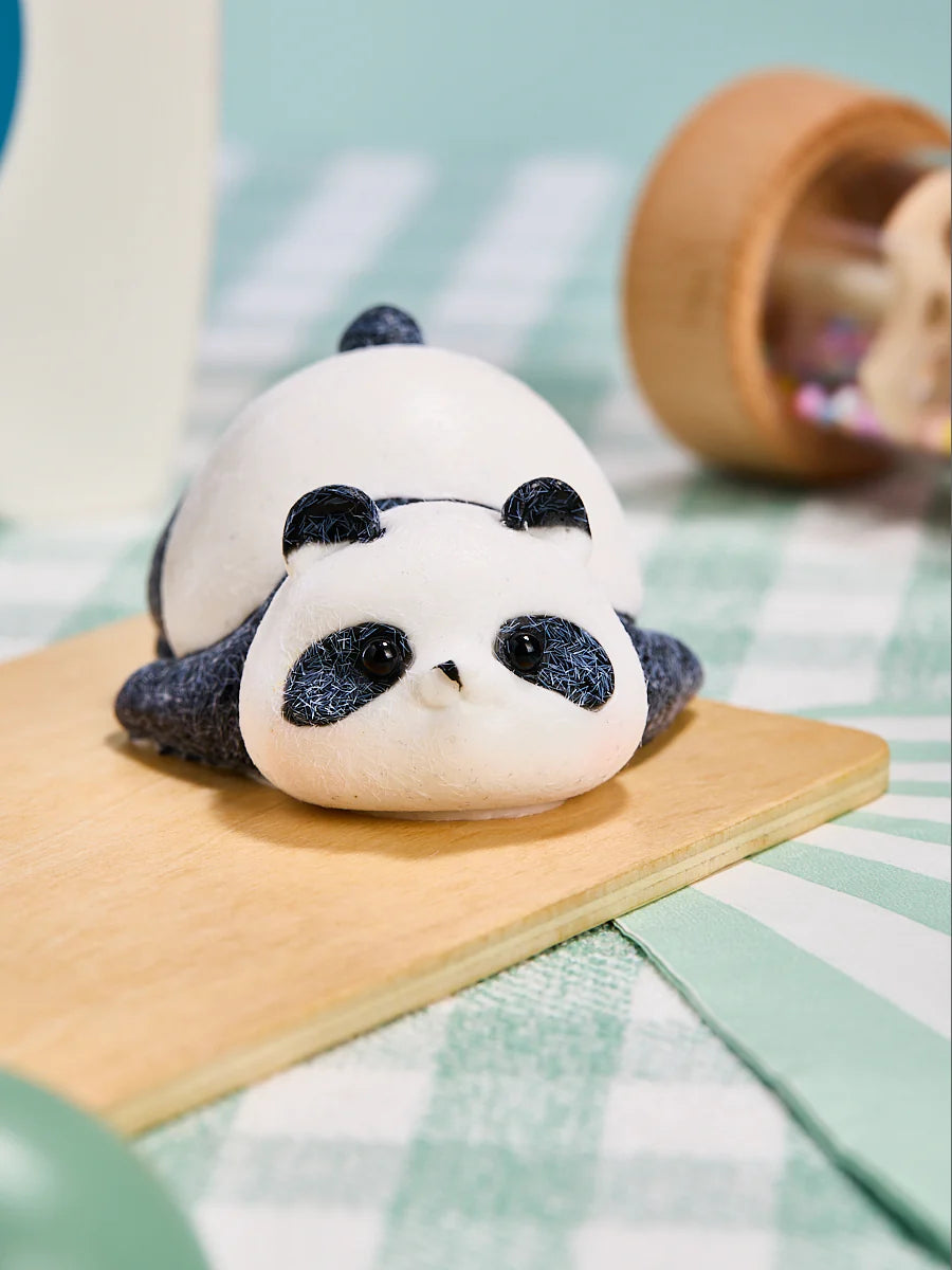 Flocked Panda Taba Squishy