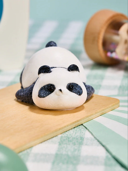 Flocked Panda Taba Squishy