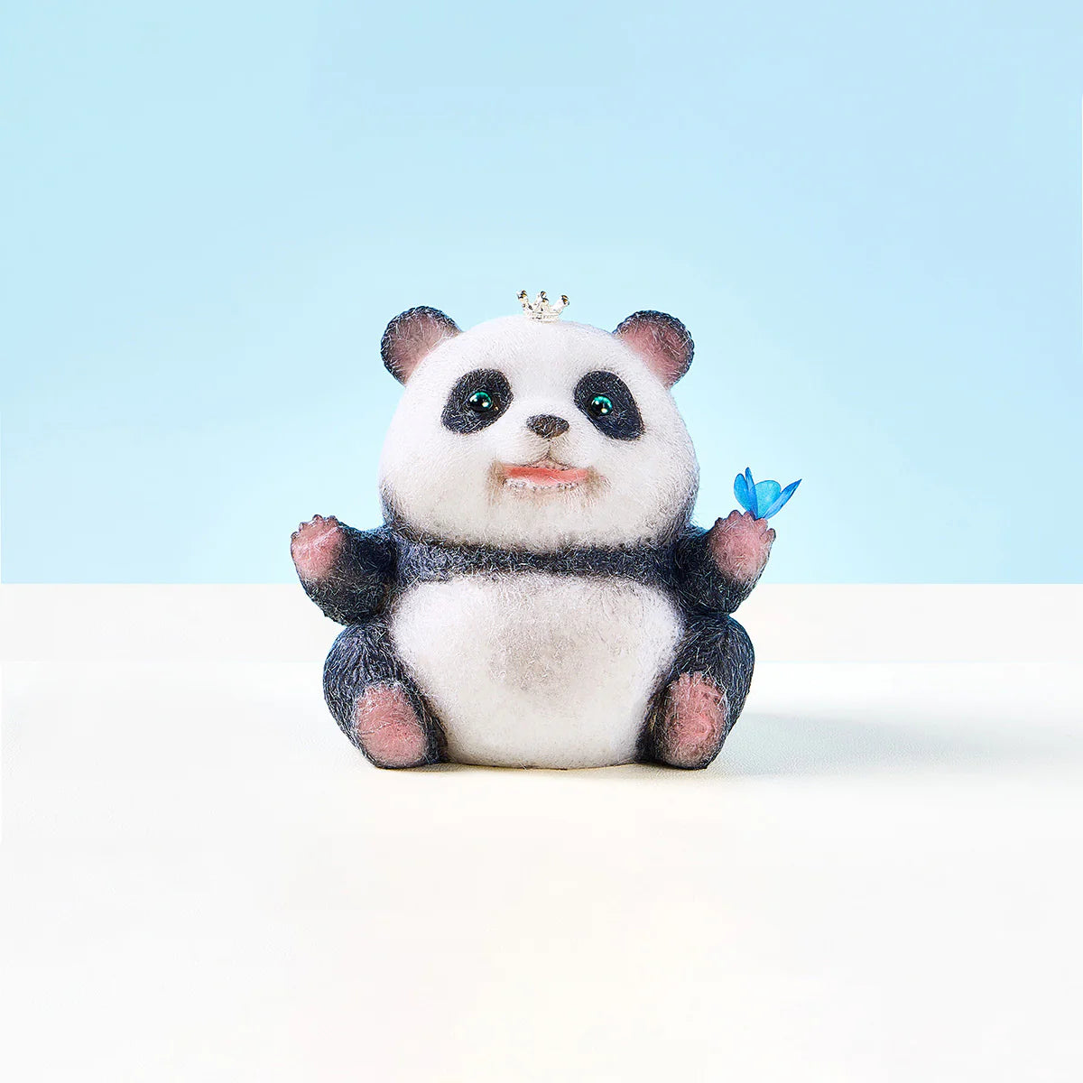 Flocked Panda Taba Squishy